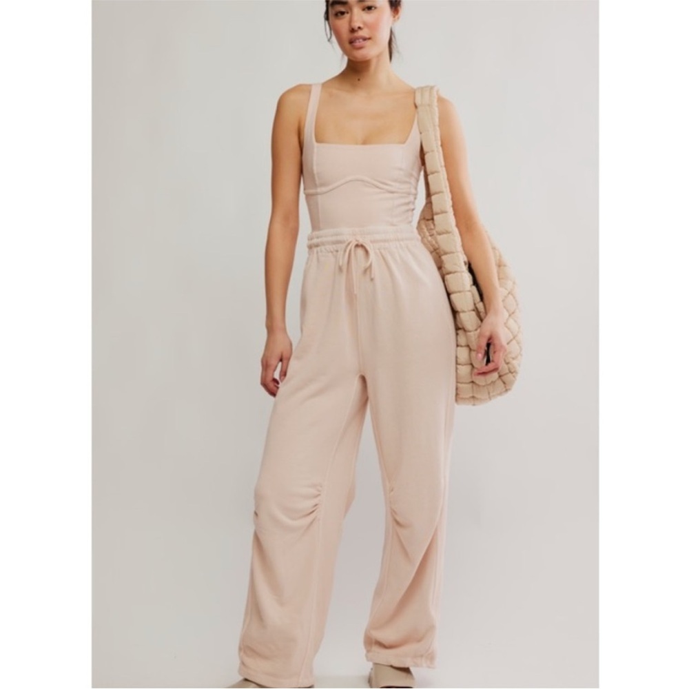 Free People X FP Movement Inbound Jumpsuit in Cashmere Size XS NWT